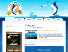 Tablet Screenshot of nazesseafood.com